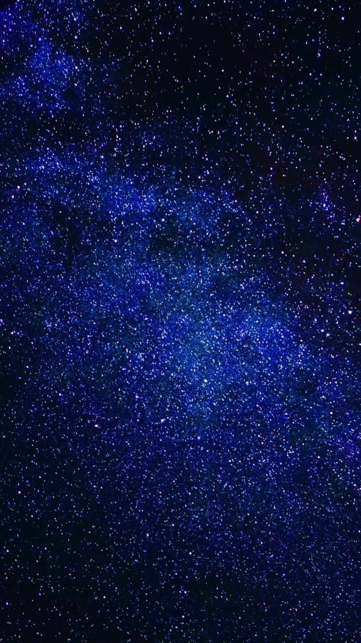 Nuit Étoilée Bleue et Blanche. Wallpaper in 720x1280 Resolution