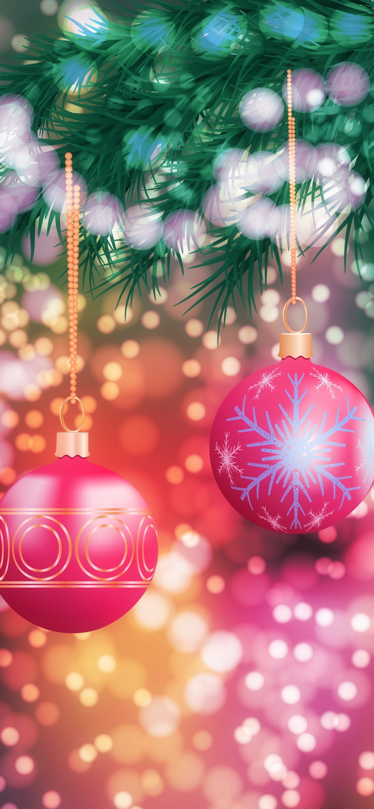 Usine, Nouvelle Année, Ornement de Noël, Arbre de Noël, Décoration de Noël. Wallpaper in 1242x2688 Resolution