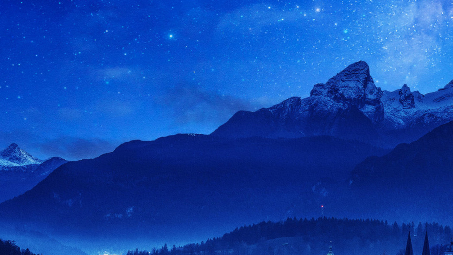 Anime, Winter, Blau, Atmosphäre, Cloud. Wallpaper in 1920x1080 Resolution