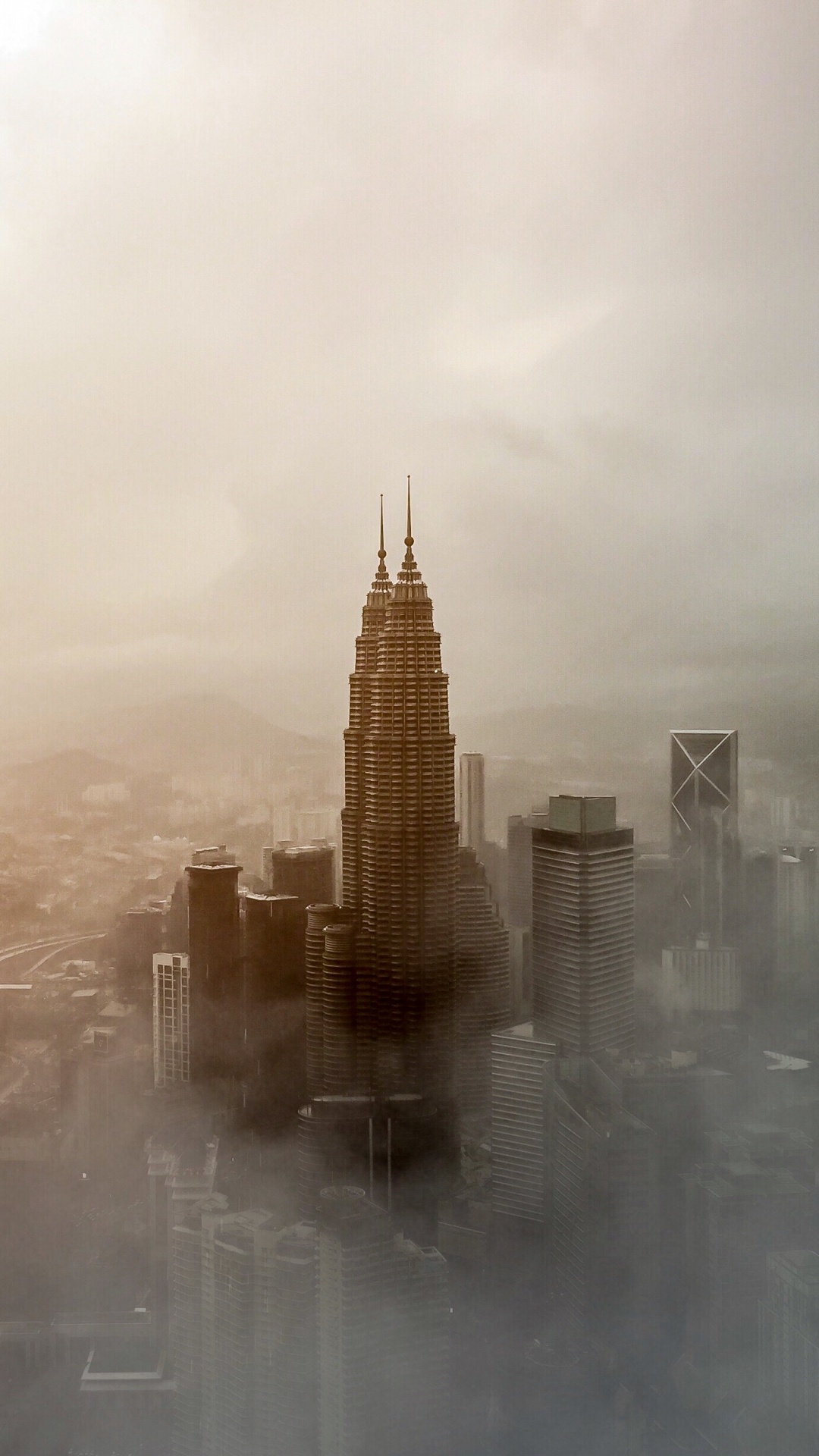 Brown Concrete Building Under White Clouds During Daytime. Wallpaper in 1080x1920 Resolution