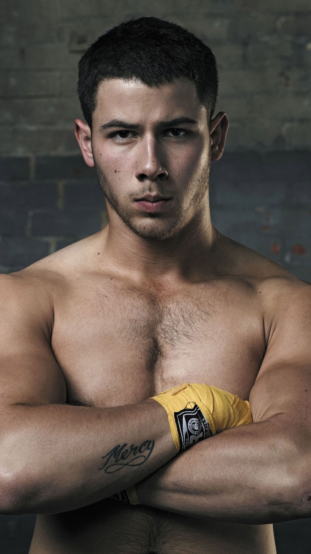 尼克·乔纳斯（Nick Jonas）, Barechested, 肌肉, 手臂, 职业拳击手 壁纸 1080x1920 允许