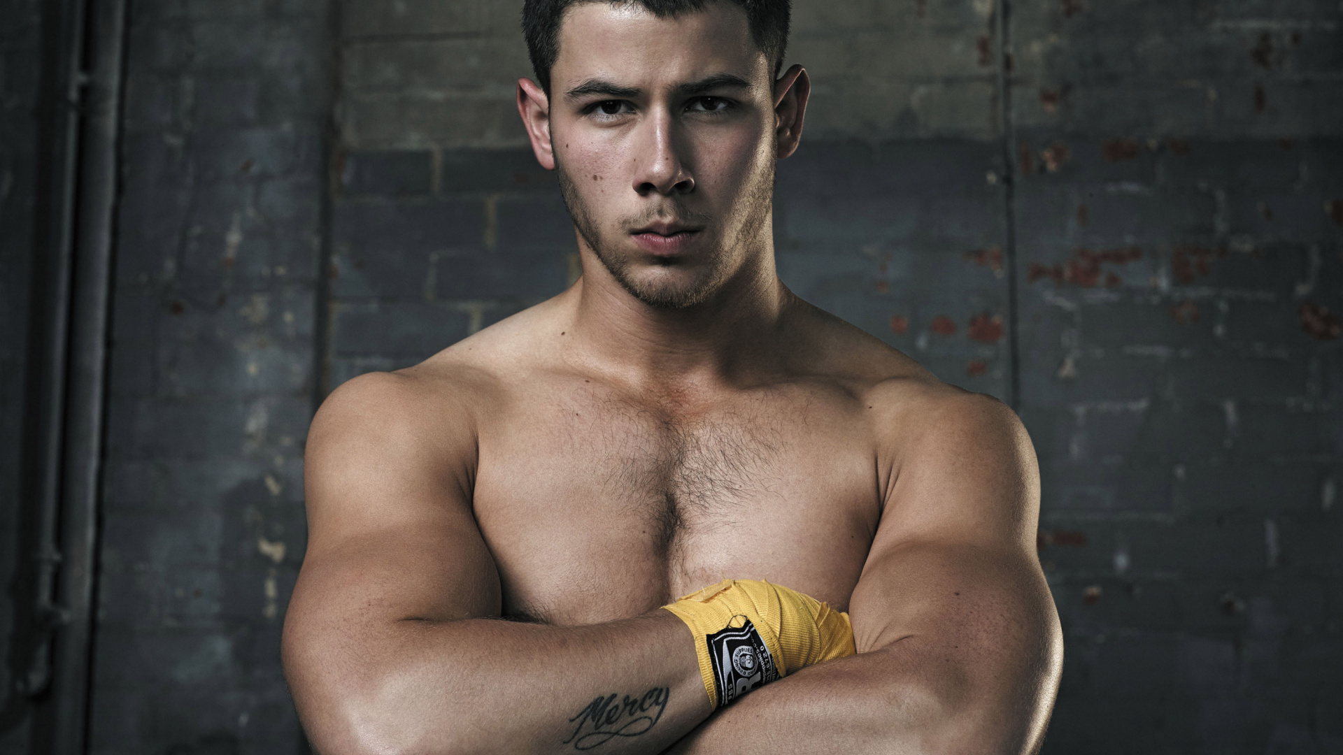 尼克·乔纳斯（Nick Jonas）, Barechested, 肌肉, 手臂, 职业拳击手 壁纸 1920x1080 允许
