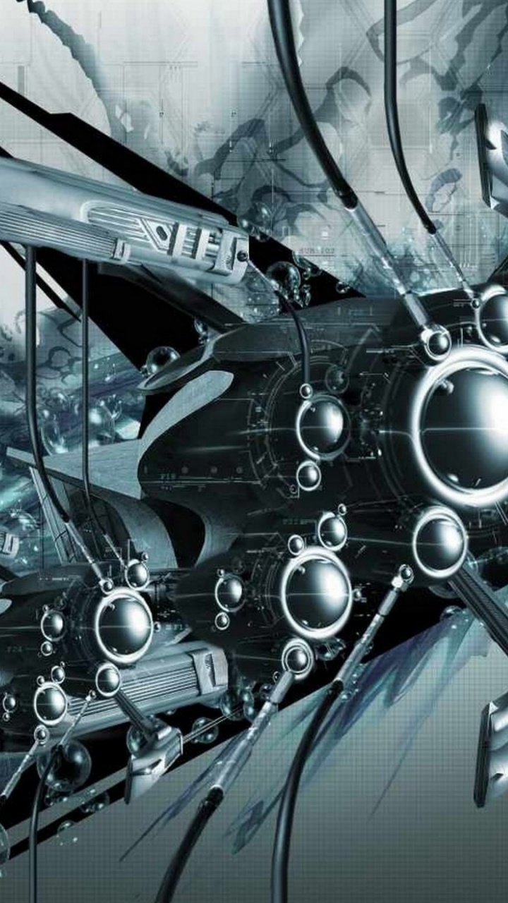 White and Black Plane Engine. Wallpaper in 720x1280 Resolution