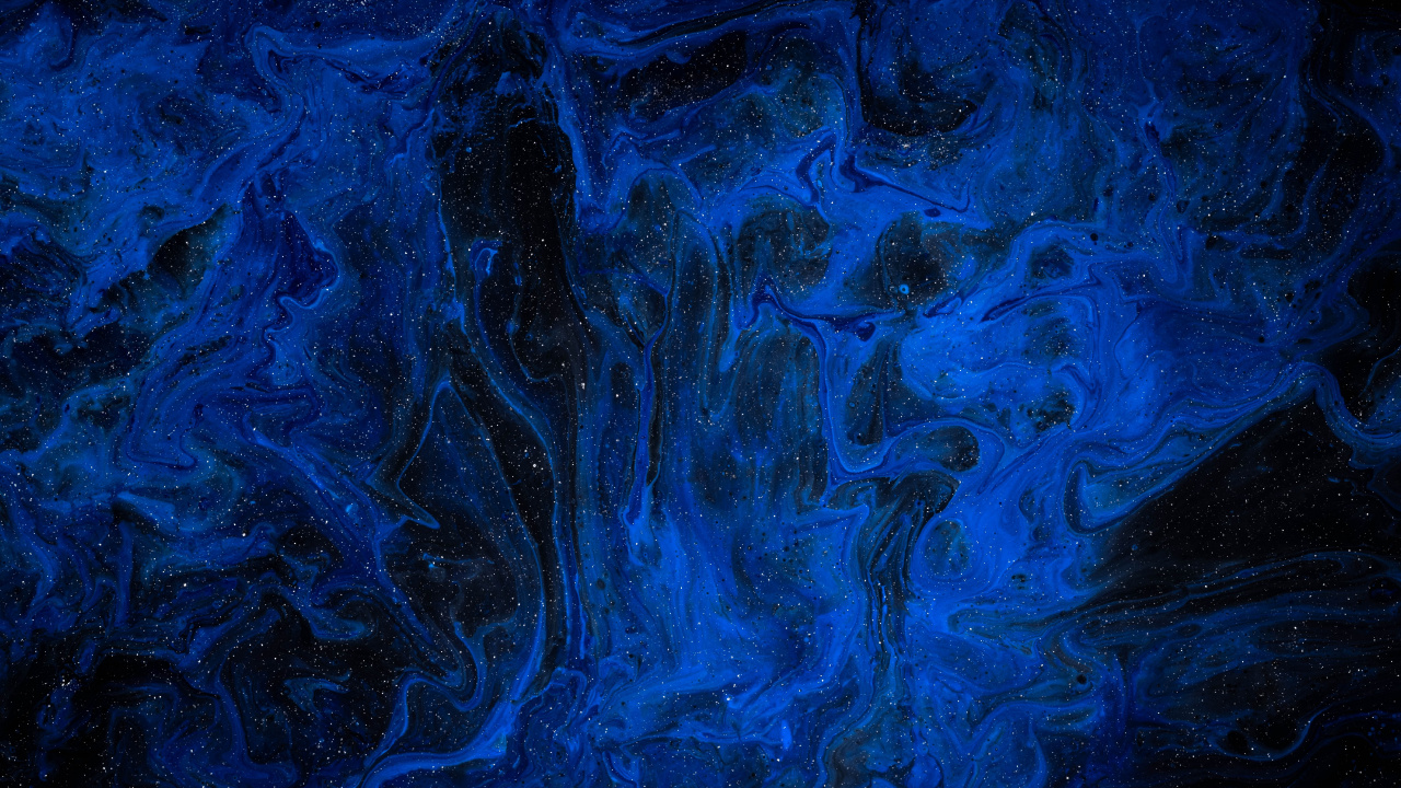 Blue and White Abstract Painting. Wallpaper in 1280x720 Resolution