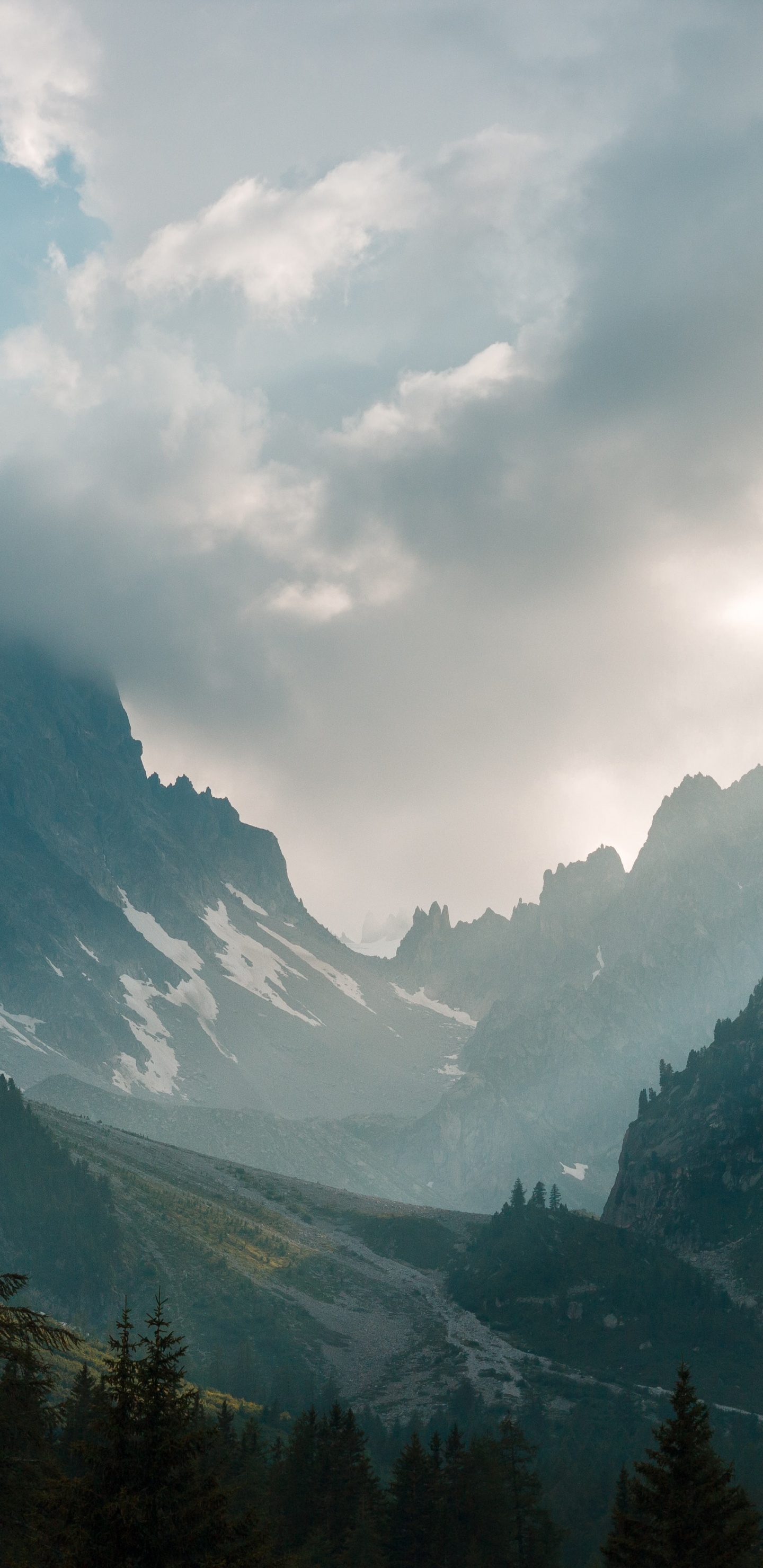 Paysage Naturel, Highland, Cumulus, Les Reliefs Montagneux. Wallpaper in 1440x2960 Resolution