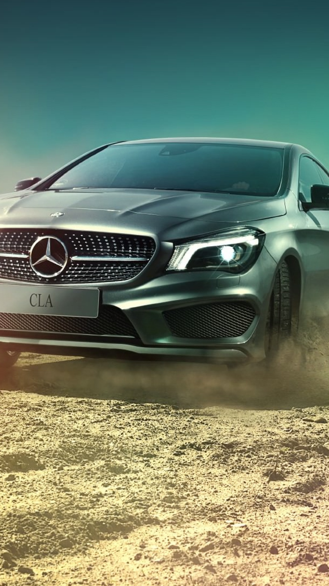 Gray Audi a 4 Coupe on Brown Field. Wallpaper in 1080x1920 Resolution