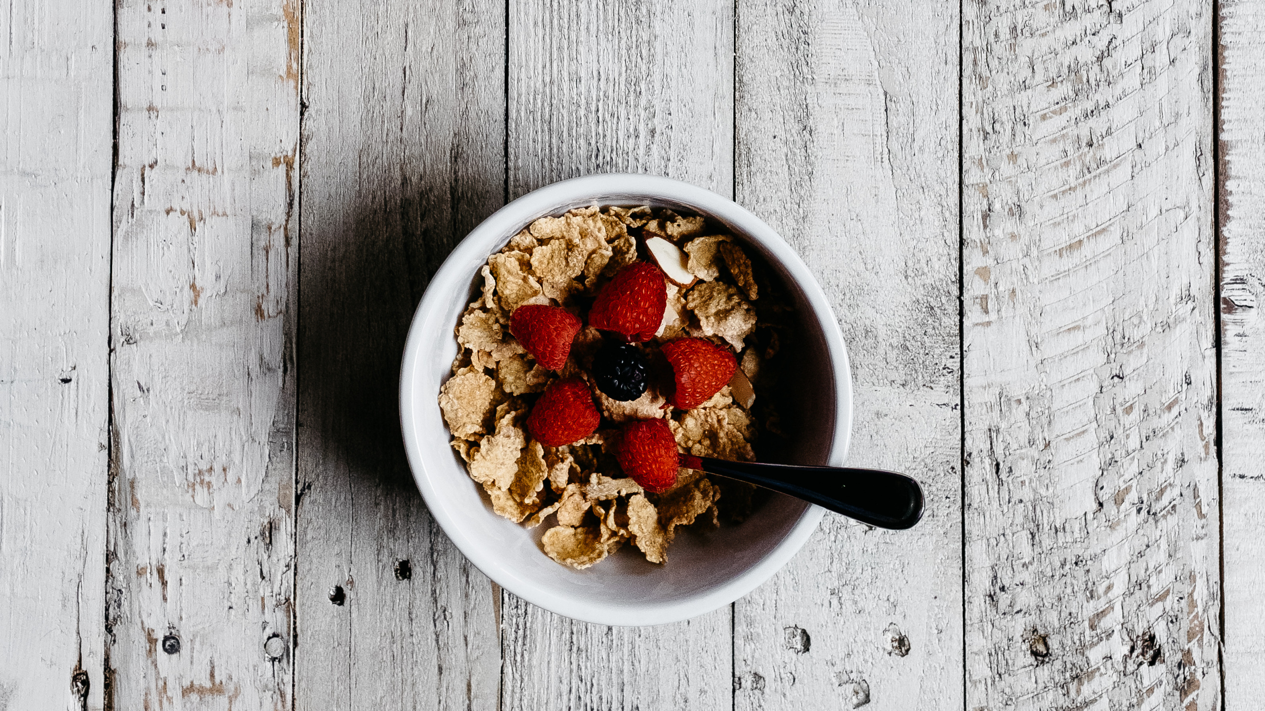 早餐麦片, 早餐, 牛奶, 食品, 成分 壁纸 2560x1440 允许