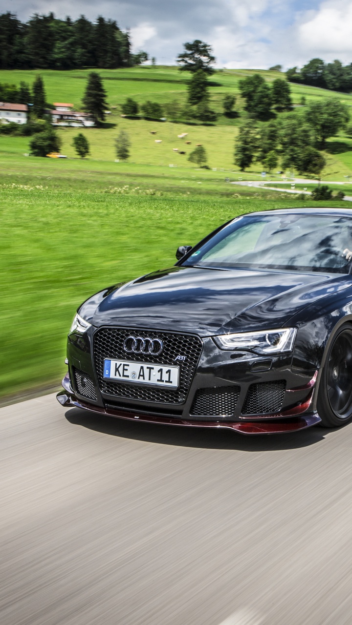 Black Audi Coupe on Road During Daytime. Wallpaper in 720x1280 Resolution