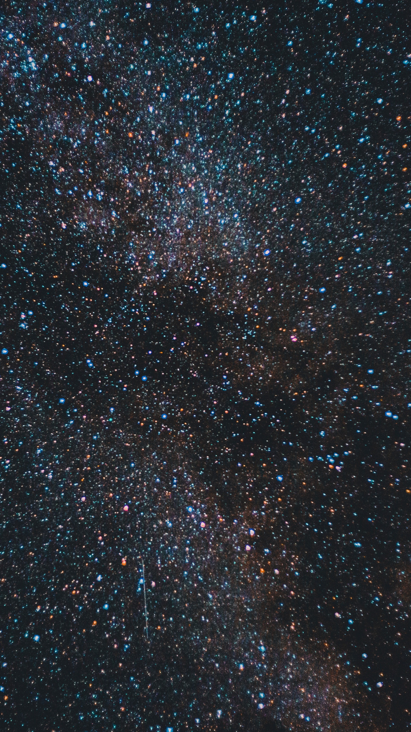 Starry Night Sky Over Starry Night. Wallpaper in 1440x2560 Resolution