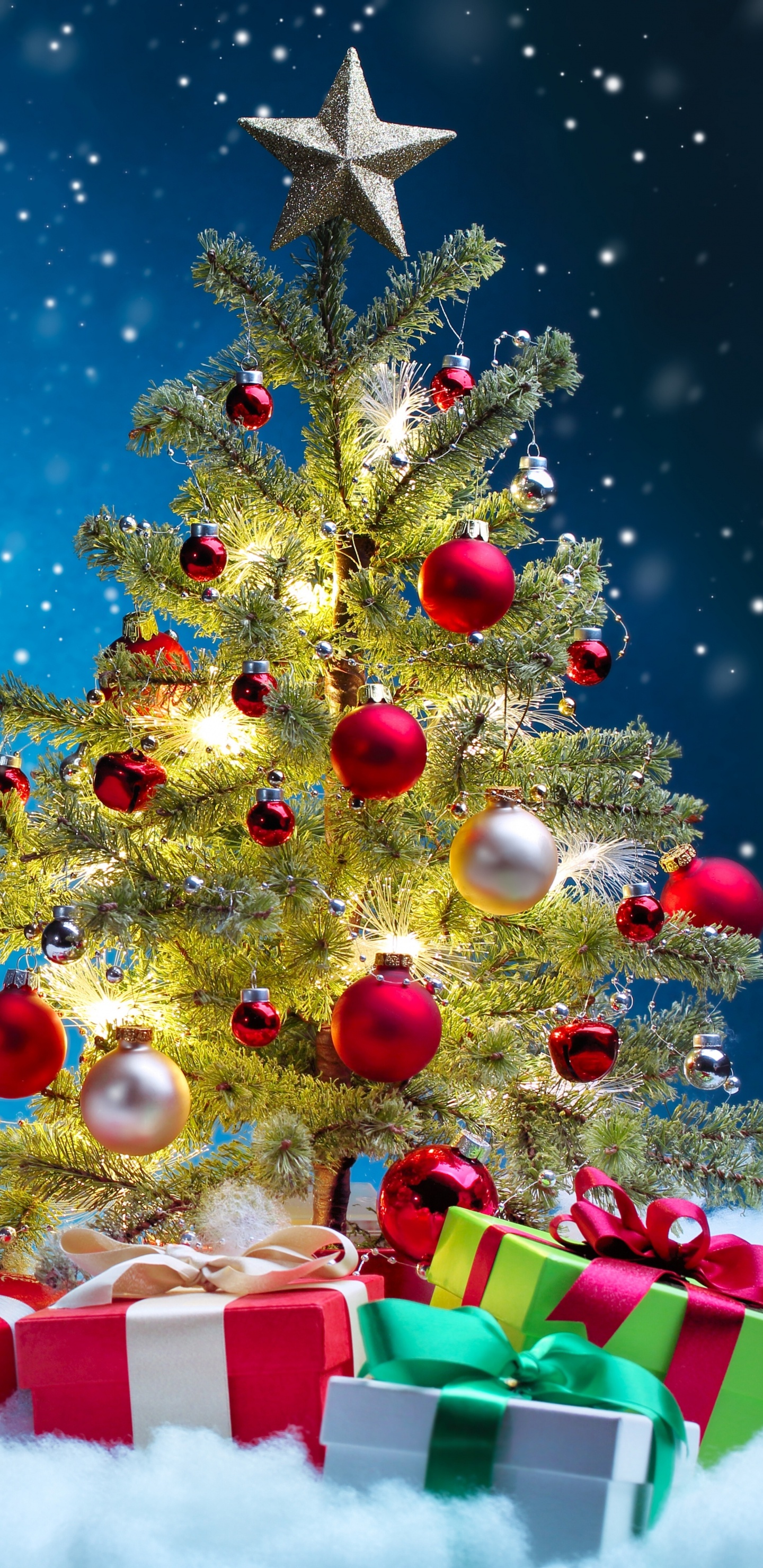 Weihnachtsbaum, Weihnachtsdekoration, Heiligabend, Christmas Ornament, Winter. Wallpaper in 1440x2960 Resolution