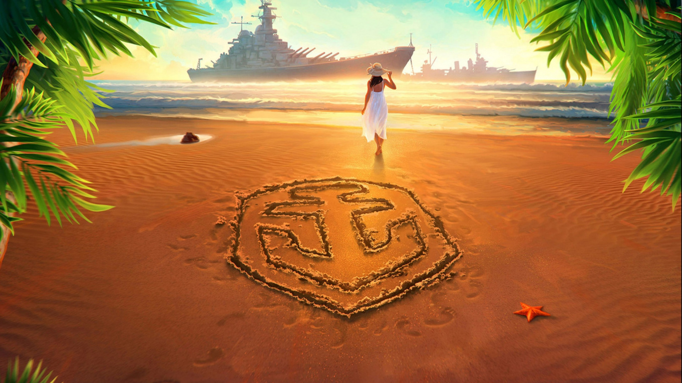 World of Warships Logo, World of Warships, Wargaming, Warship, Ecoregion. Wallpaper in 1366x768 Resolution