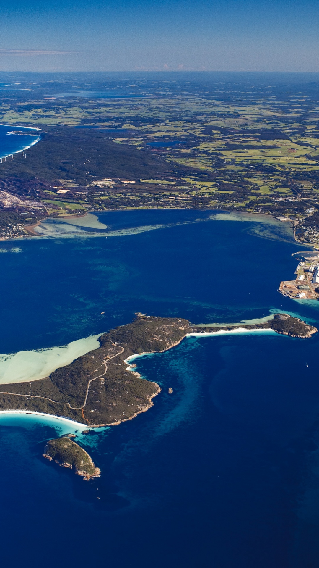 Aerial View of Island During Daytime. Wallpaper in 1080x1920 Resolution