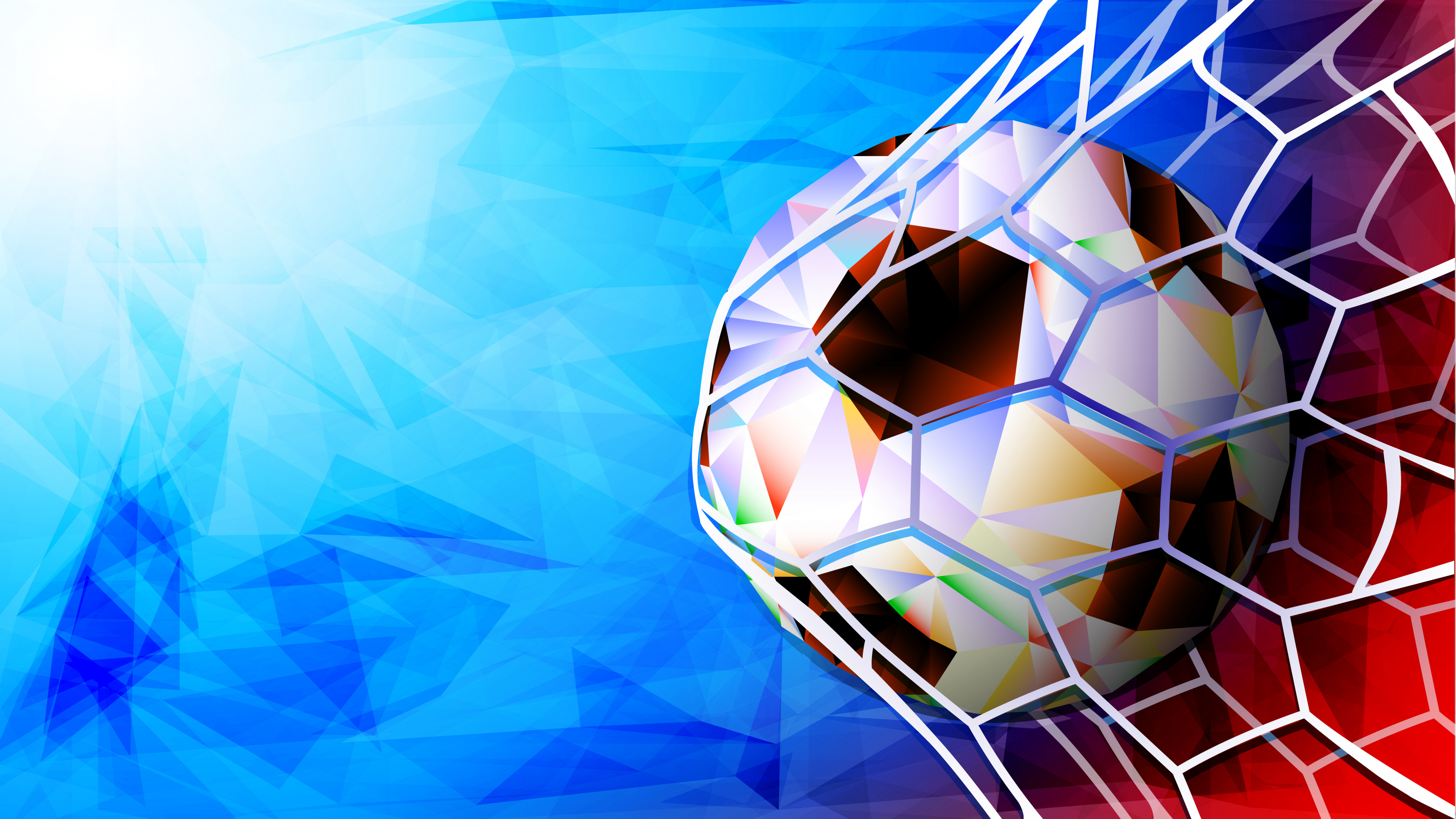 Ilustración de Bola Blanca y Azul. Wallpaper in 3840x2160 Resolution