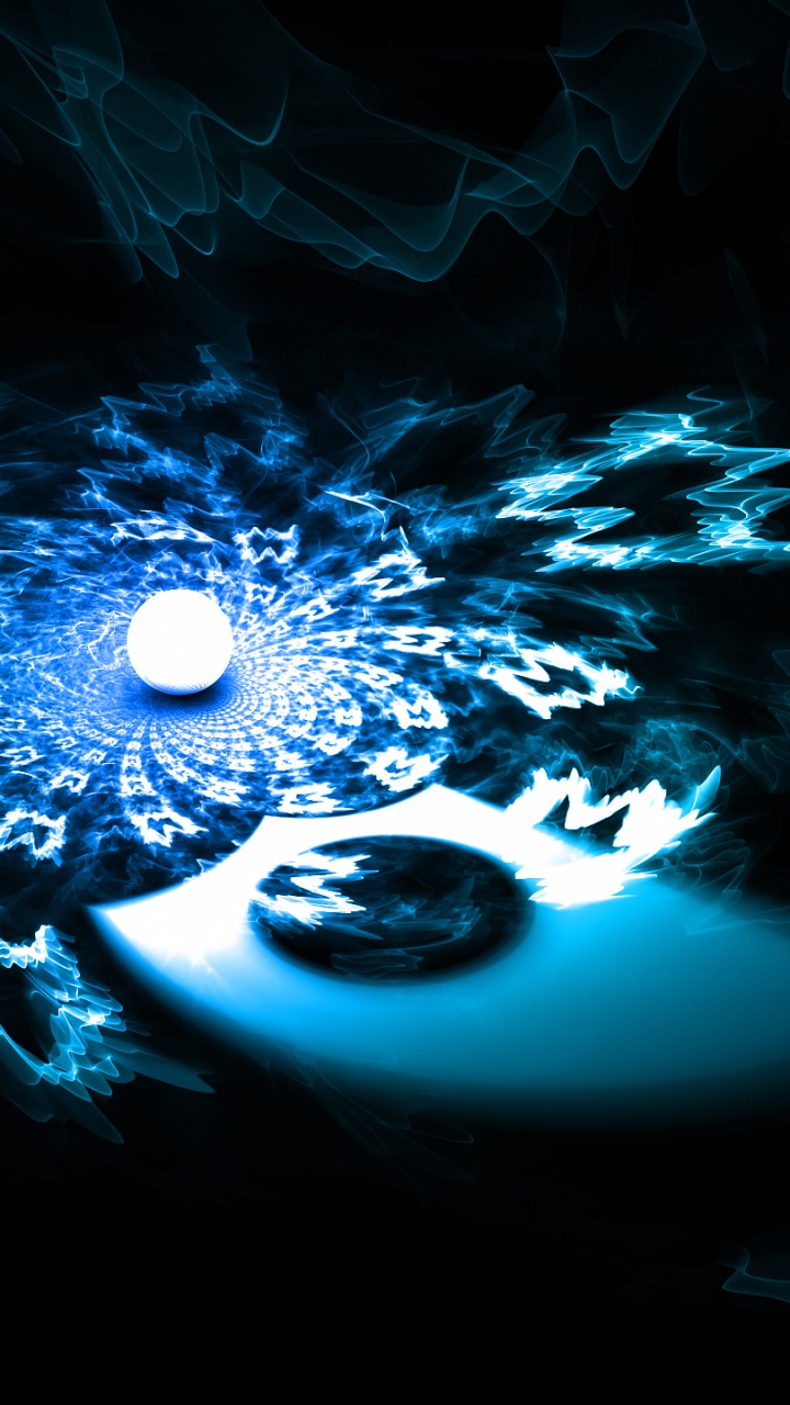 Darkness, Fractal Art, Earth, Liquid, Water. Wallpaper in 720x1280 Resolution