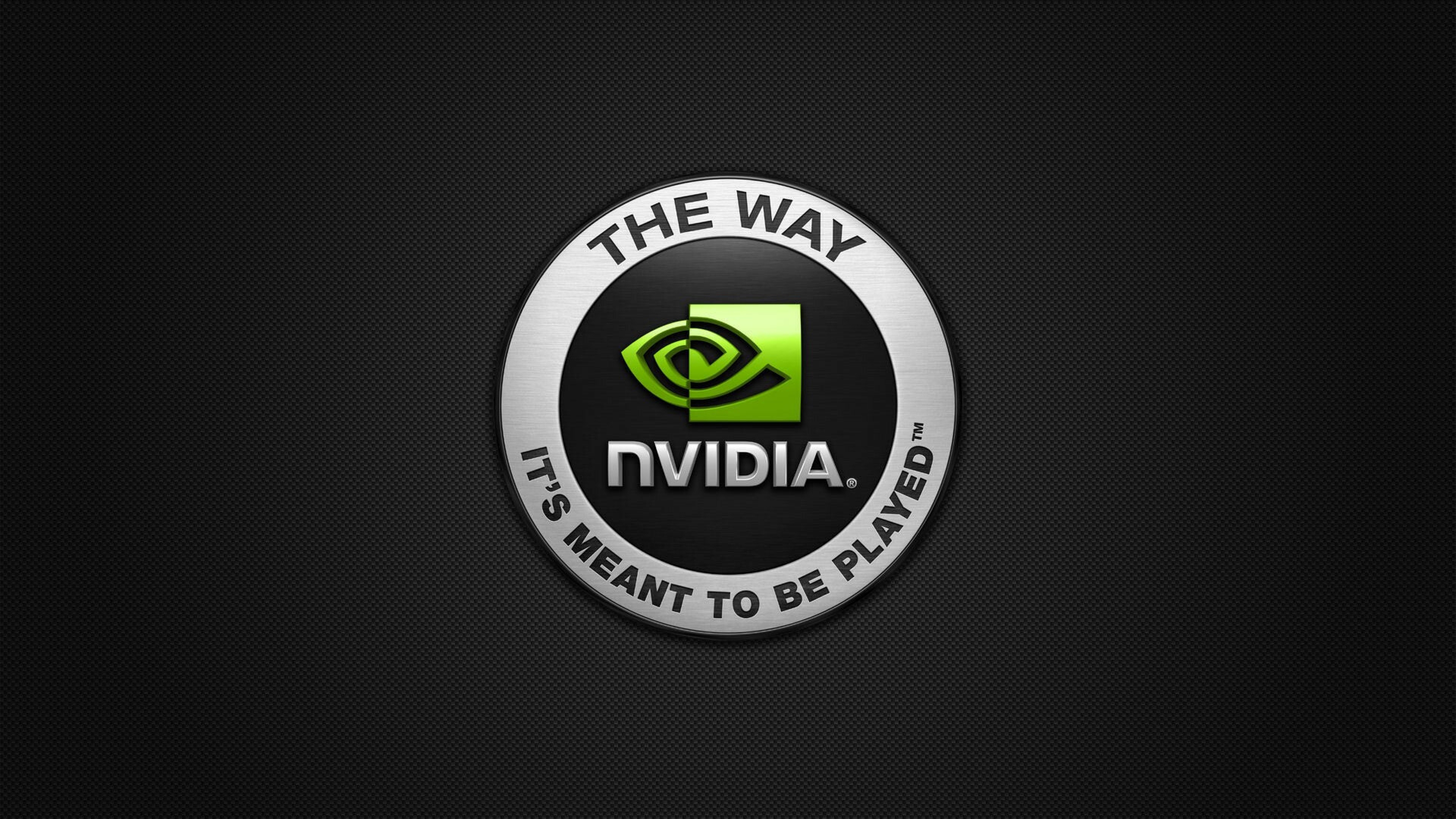 Nvidia, Geforce, Logo, Green, Emblem. Wallpaper in 3840x2160 Resolution