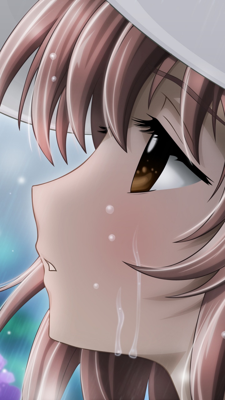 Personnage D'anime Féminin Aux Cheveux Violets. Wallpaper in 720x1280 Resolution