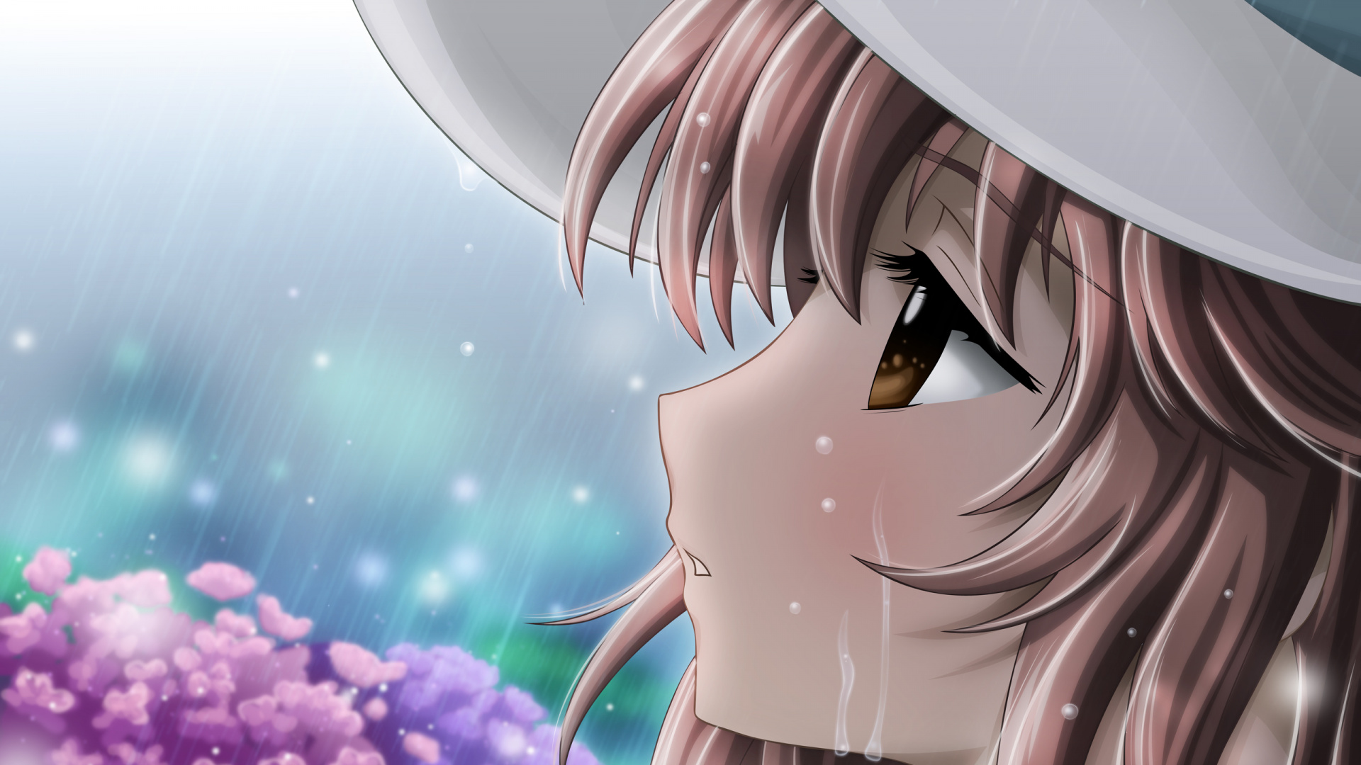 Personaje de Anime Femenino de Pelo Morado. Wallpaper in 1920x1080 Resolution