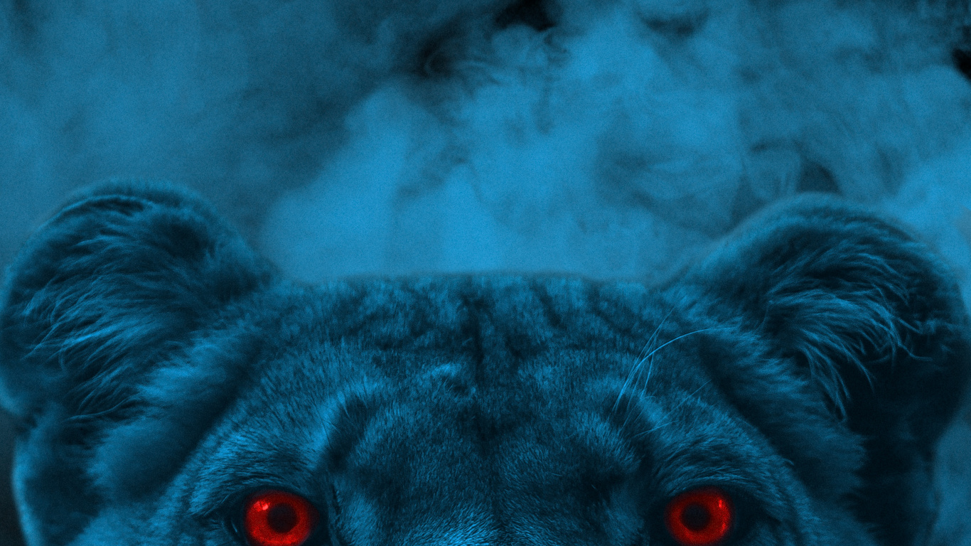 狮子, 猫科, Azure, 品种的狗, 大丹犬 壁纸 1366x768 允许