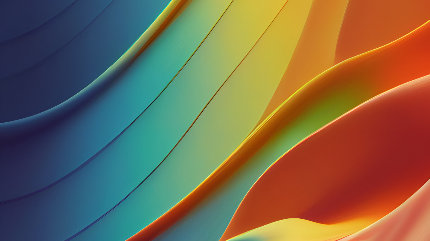 Orange, Light, Line, Art, Red. Wallpaper in 1366x768 Resolution