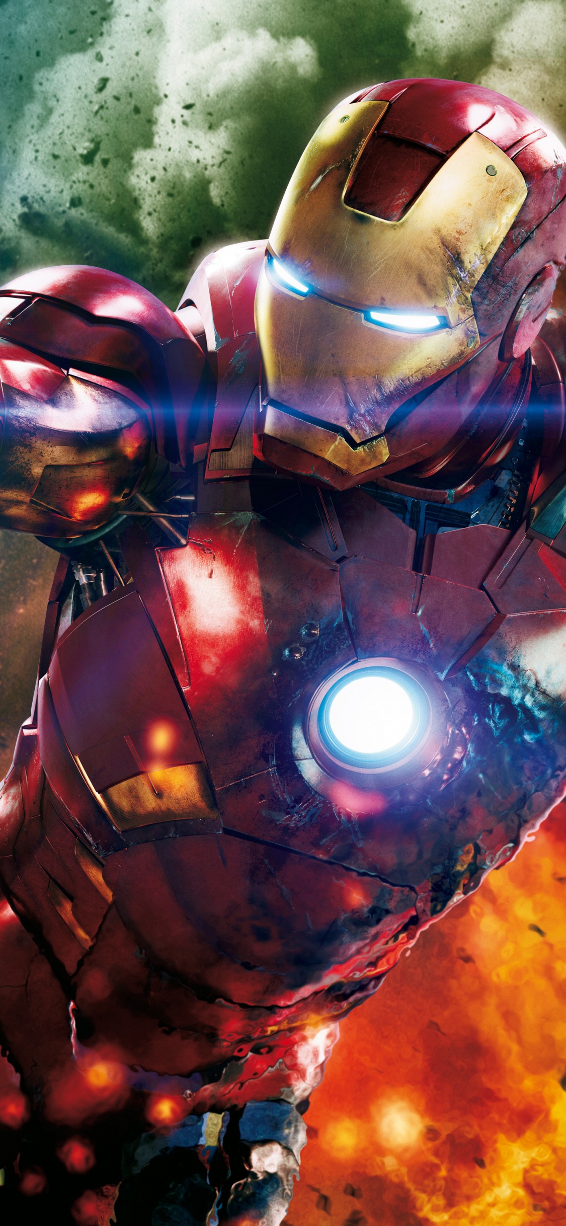 Hombre en Traje Rojo y Negro. Wallpaper in 1125x2436 Resolution