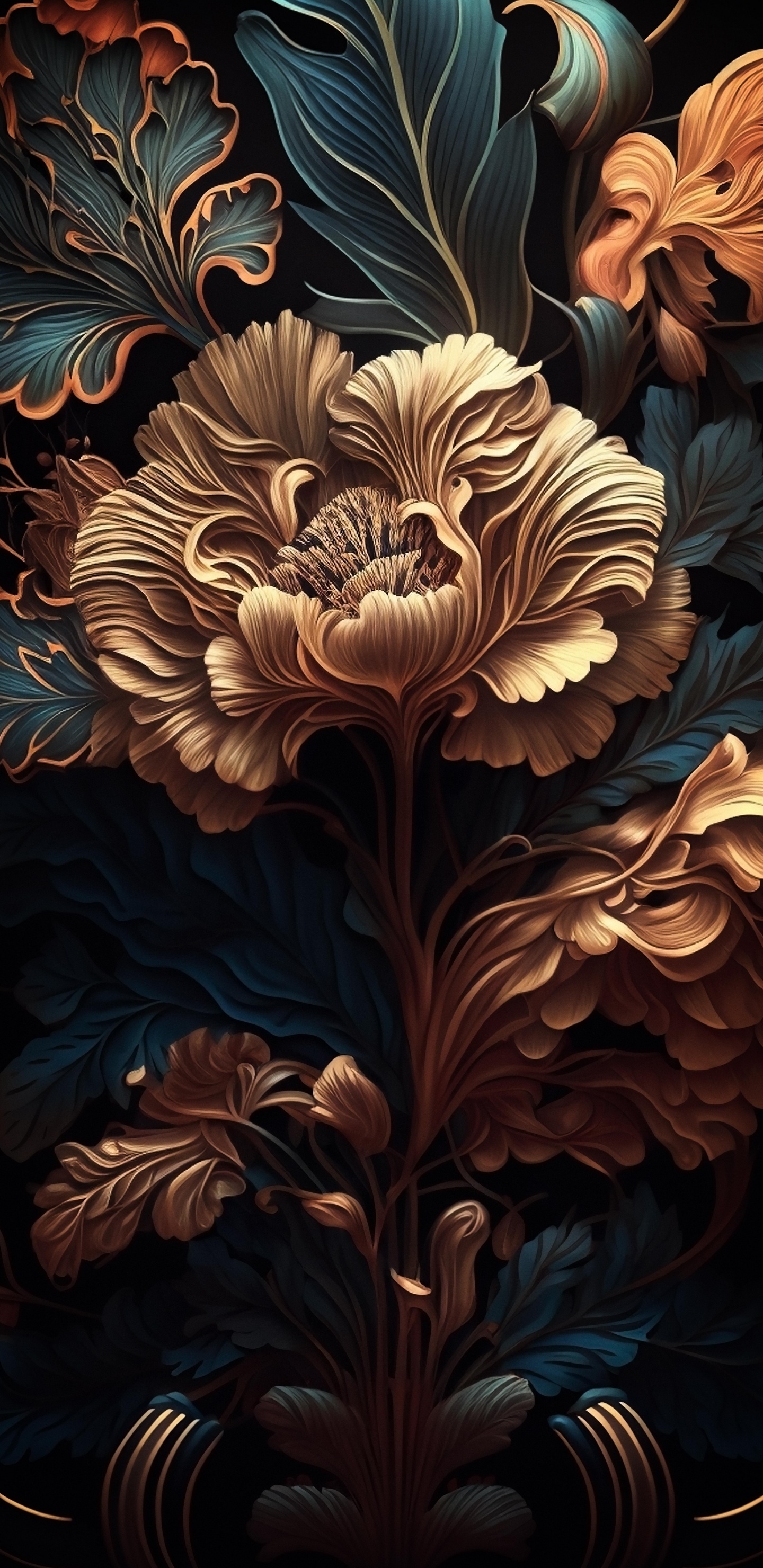 Vendimia Oscura, Arte, Artista, el Arte Abstracto, Lienzo. Wallpaper in 1440x2960 Resolution