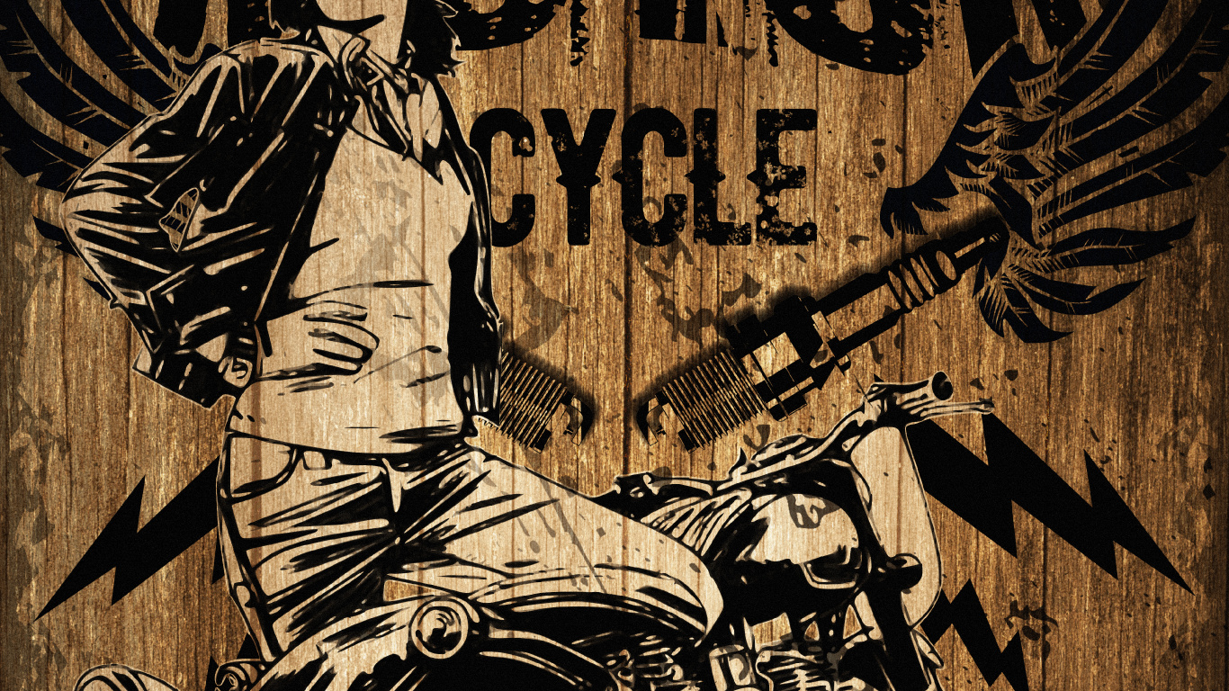 Illustration, Tire, Motorcycle, Wheel, Automotive Tire. Wallpaper in 1366x768 Resolution