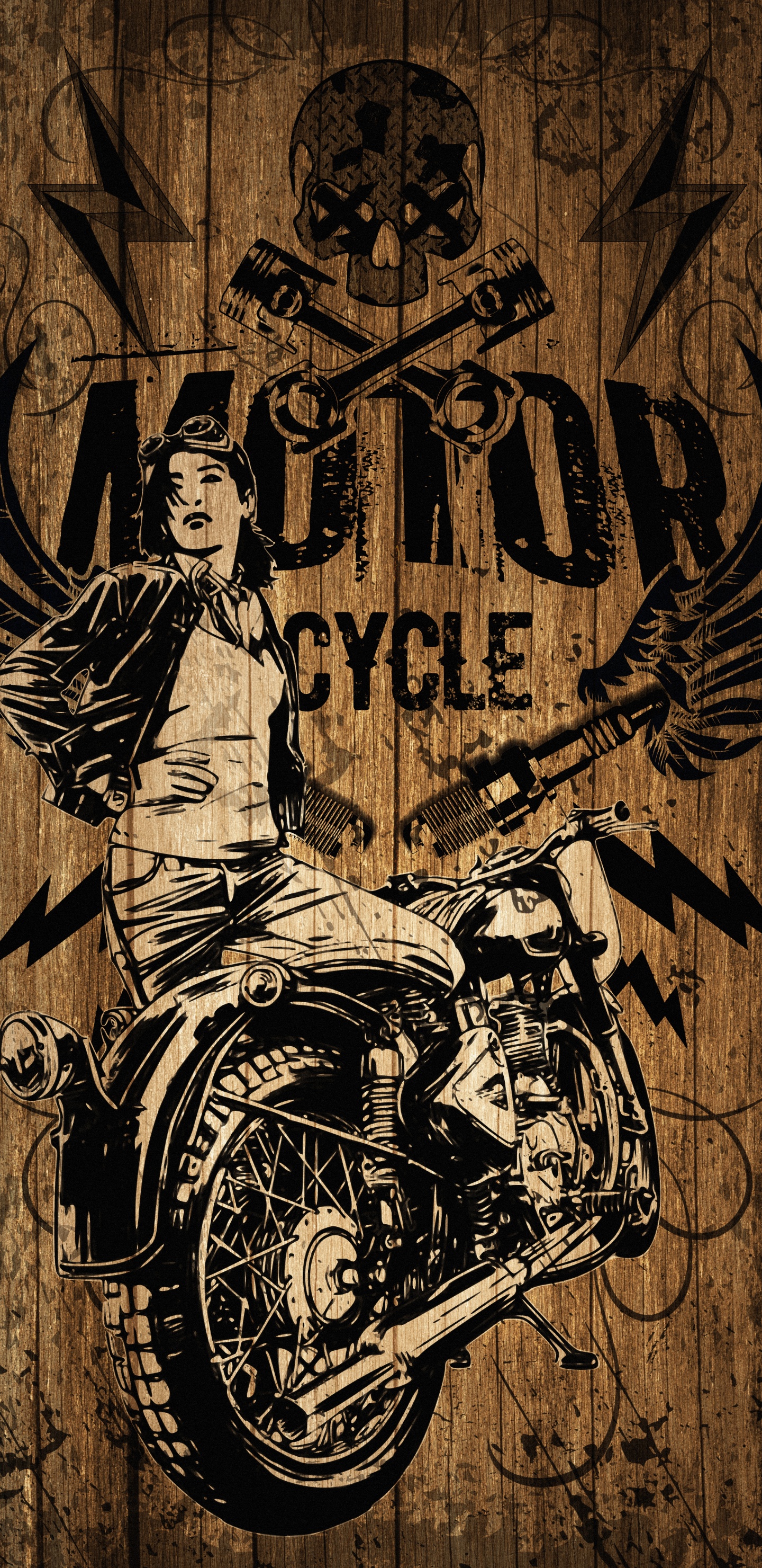 Illustration, Tire, Motorcycle, Wheel, Automotive Tire. Wallpaper in 1440x2960 Resolution