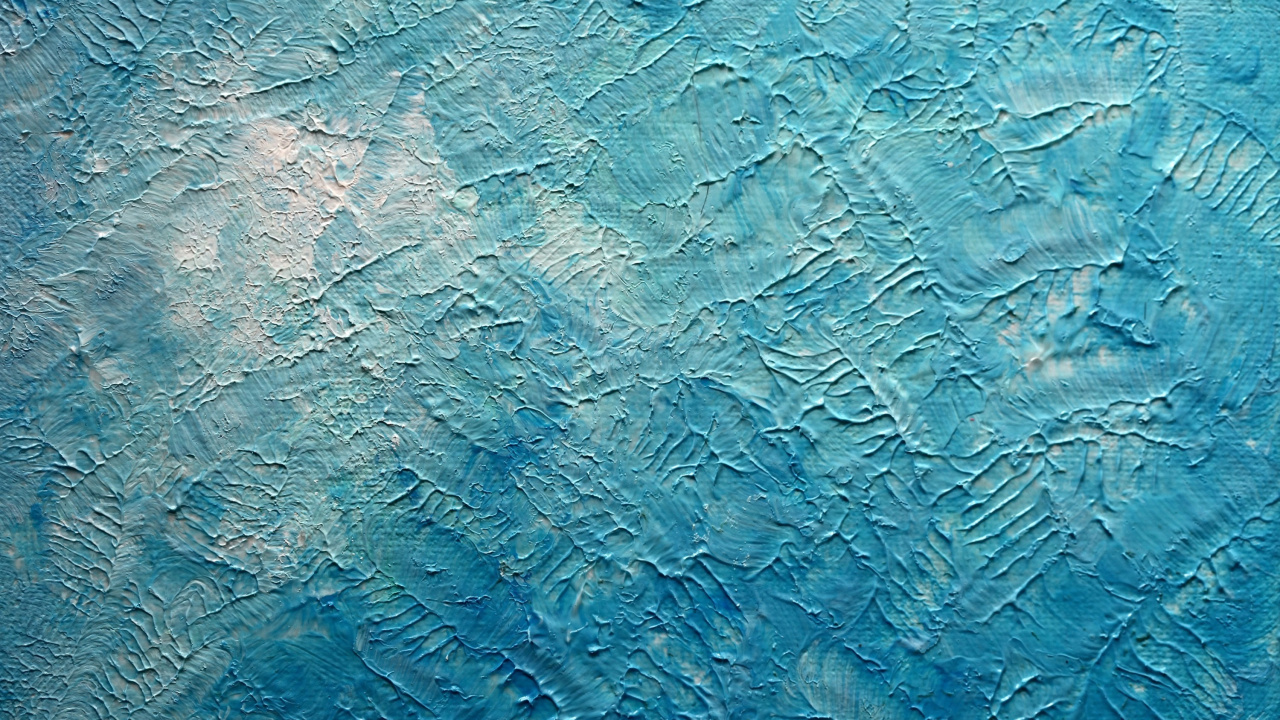 Blaue Und Weiße Abstrakte Malerei. Wallpaper in 1280x720 Resolution