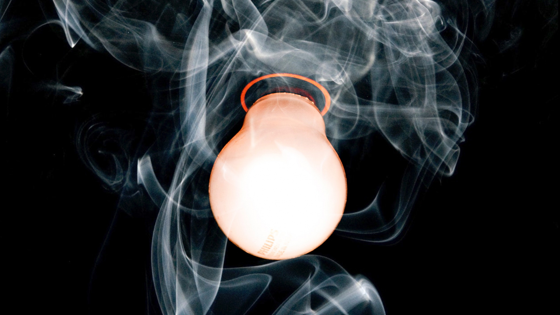 Ilustración de Luz Naranja y Negra. Wallpaper in 1920x1080 Resolution