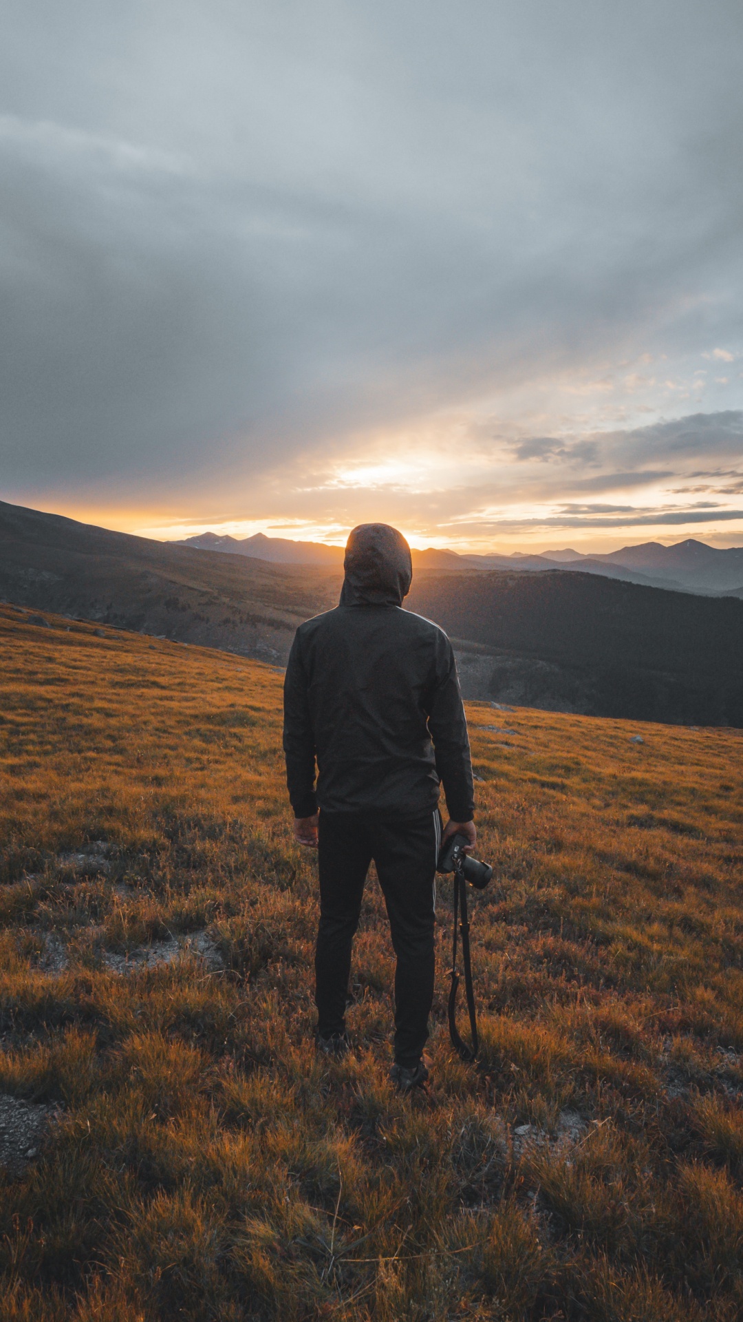 高地, 地平线, 生态区, 跌倒了, 日落 壁纸 1080x1920 允许