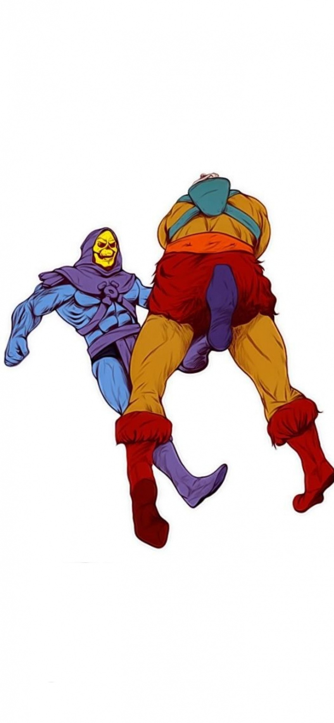 Drôle il Homme et Squelette, He-man, Superhero, Cartoon, T-shirt. Wallpaper in 1125x2436 Resolution