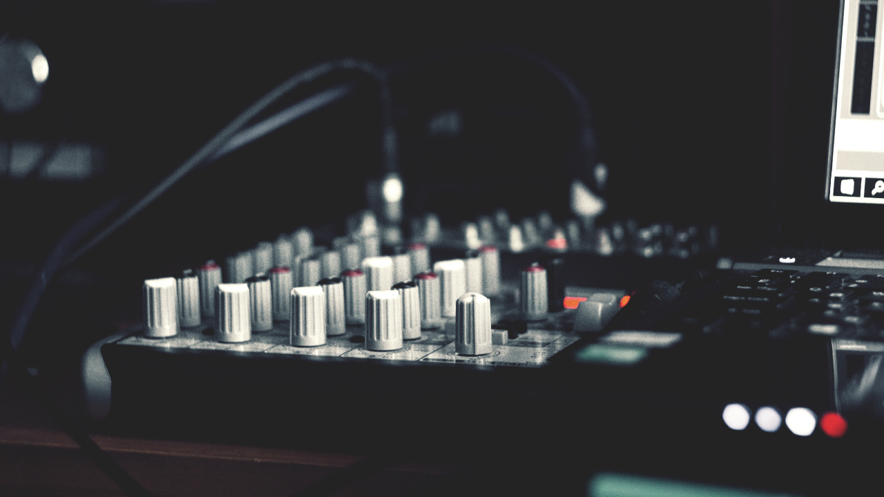 Mixing Console, Electronics, Audio Equipment, Technology, Electronic Instrument. Wallpaper in 1280x720 Resolution