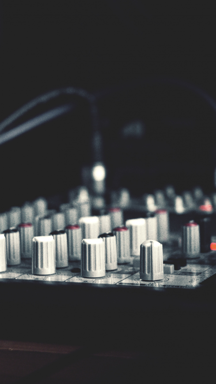 Mixing Console, Electronics, Audio Equipment, Technology, Electronic Instrument. Wallpaper in 750x1334 Resolution