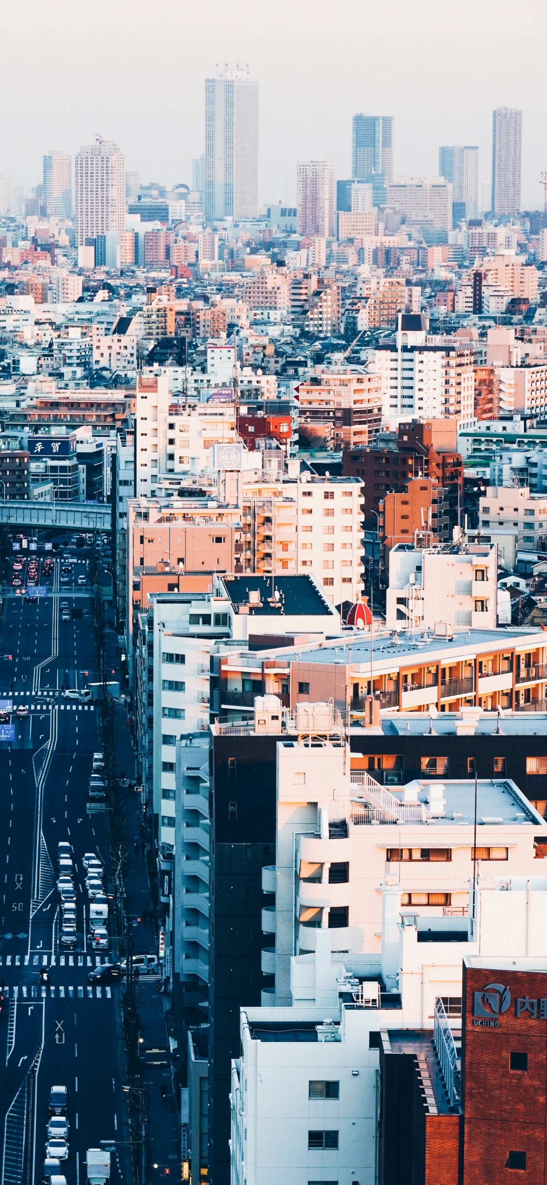 Vista Aérea de Los Edificios de la Ciudad Durante el Día.. Wallpaper in 1125x2436 Resolution