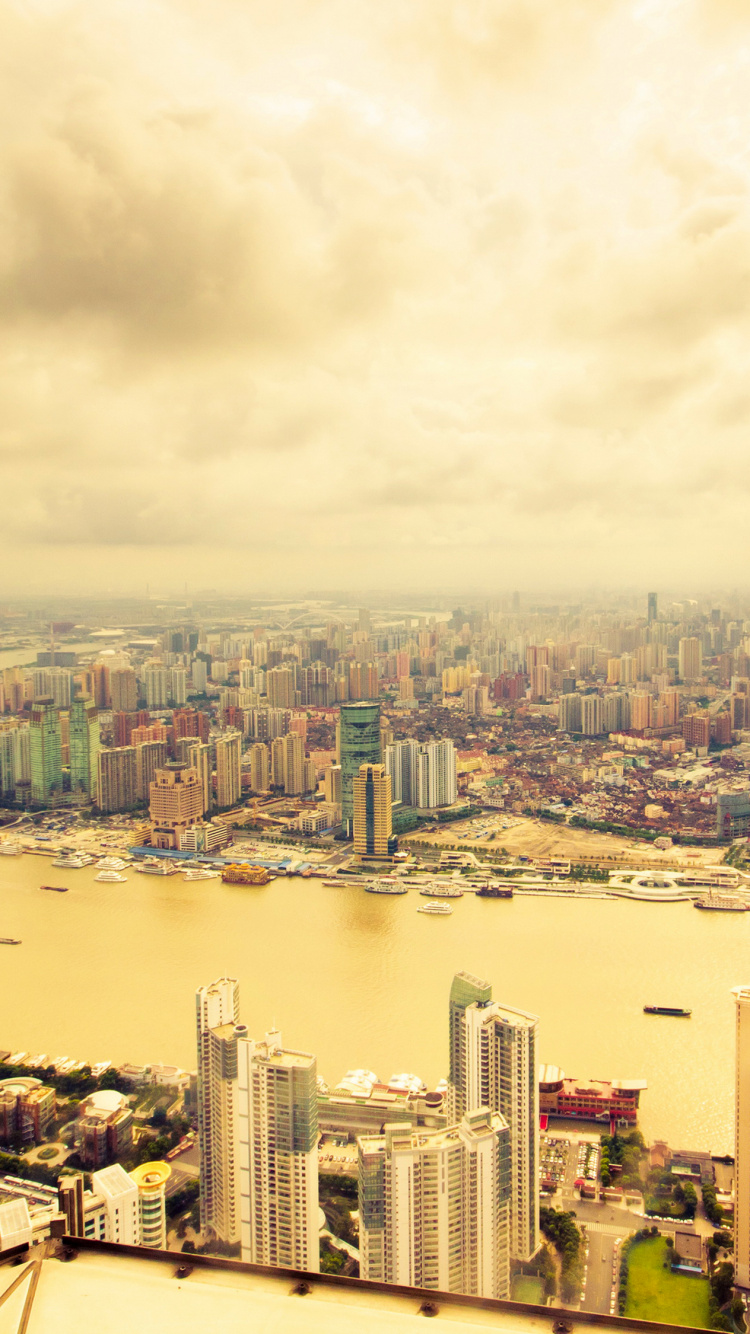 Aerial View of City Buildings During Daytime. Wallpaper in 750x1334 Resolution