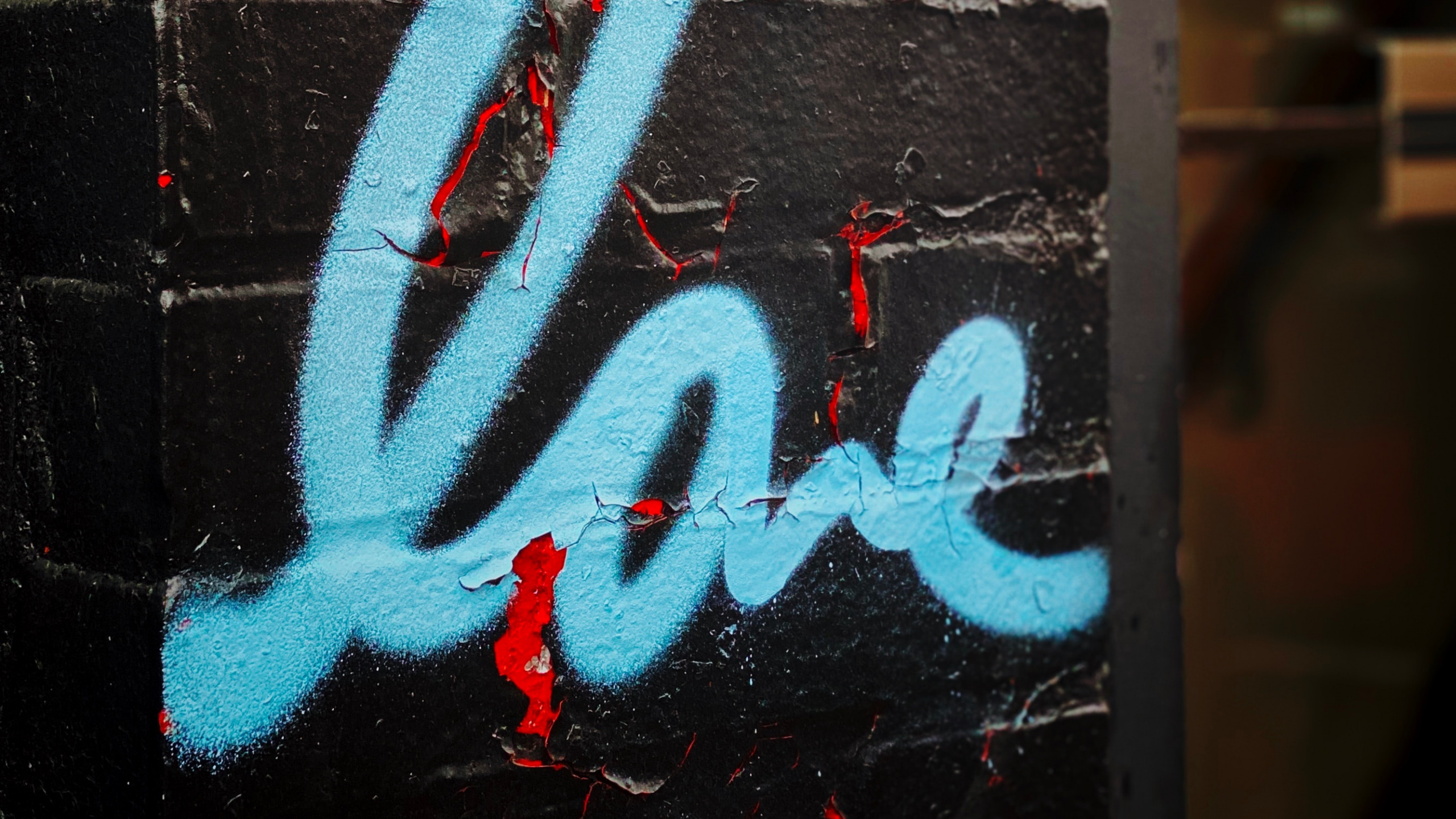 Black and White Love Neon Light Signage. Wallpaper in 2560x1440 Resolution