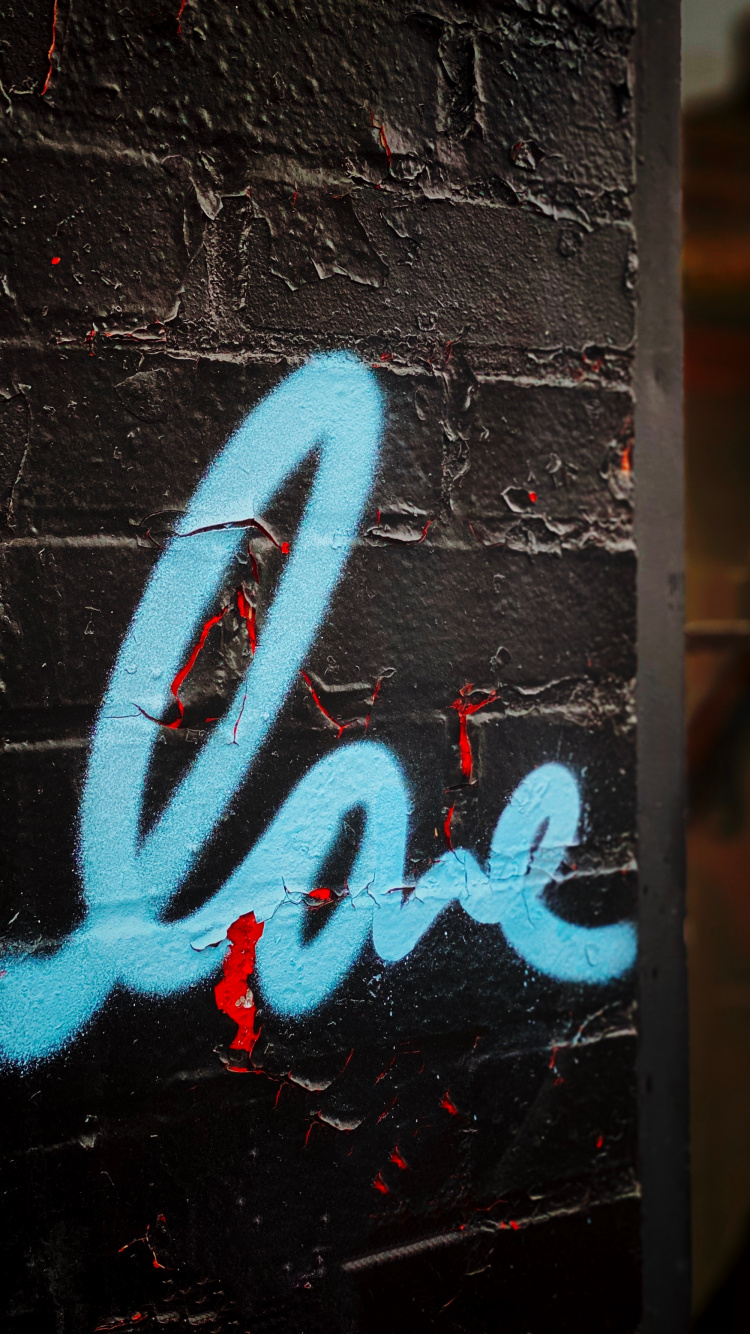 Black and White Love Neon Light Signage. Wallpaper in 750x1334 Resolution