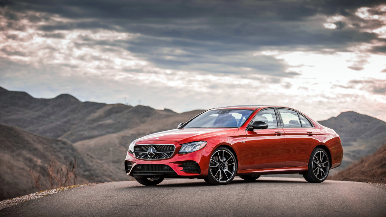 Roter Bmw m 3 Tagsüber Unterwegs. Wallpaper in 1280x720 Resolution