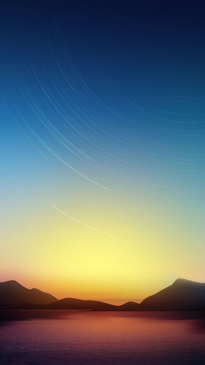 Blue, Horizon, Afterglow, Cloud, Dusk. Wallpaper in 720x1280 Resolution