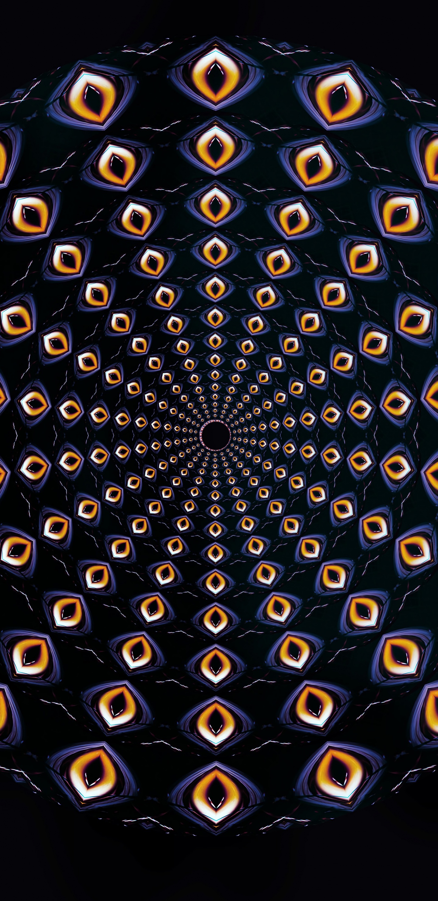 Bola Redonda Azul y Plateada. Wallpaper in 1440x2960 Resolution