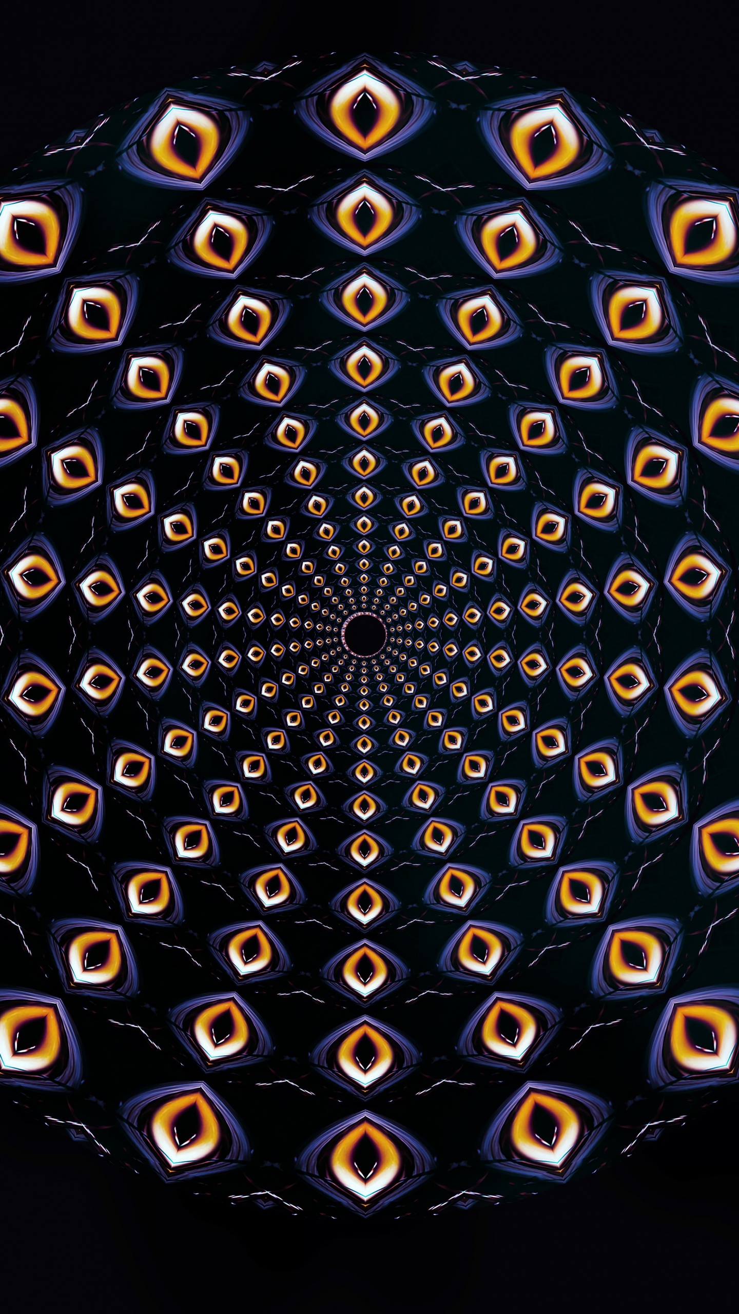 Boule Ronde Bleu et Argent. Wallpaper in 1440x2560 Resolution