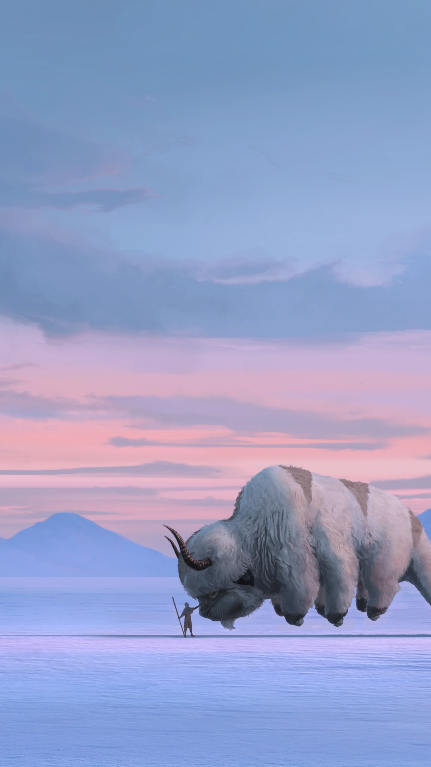 Avatare, Appa, Avatar Aang, Avatar Netflix Konzeptkunst, Feuerlord Ozai. Wallpaper in 1440x2560 Resolution
