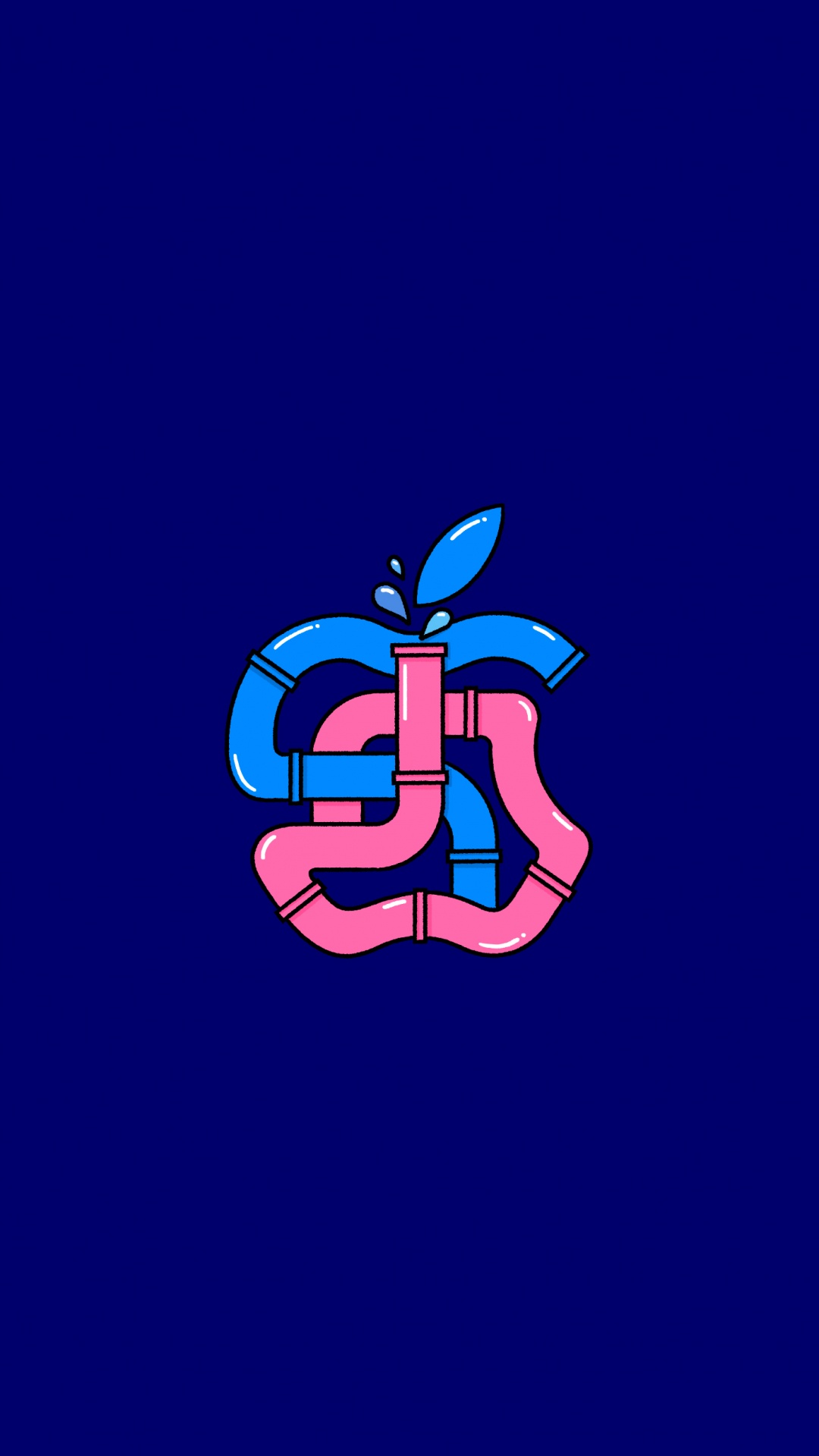 Äpfeln, Apple, Rosenthaler Strasse, Electric Blue, Emblem. Wallpaper in 1080x1920 Resolution