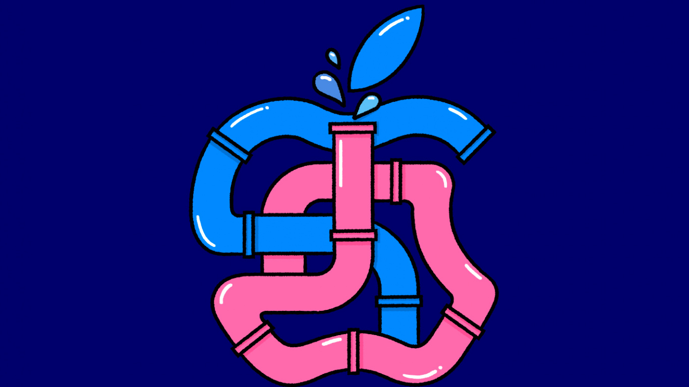 Äpfeln, Apple, Rosenthaler Strasse, Electric Blue, Emblem. Wallpaper in 1366x768 Resolution
