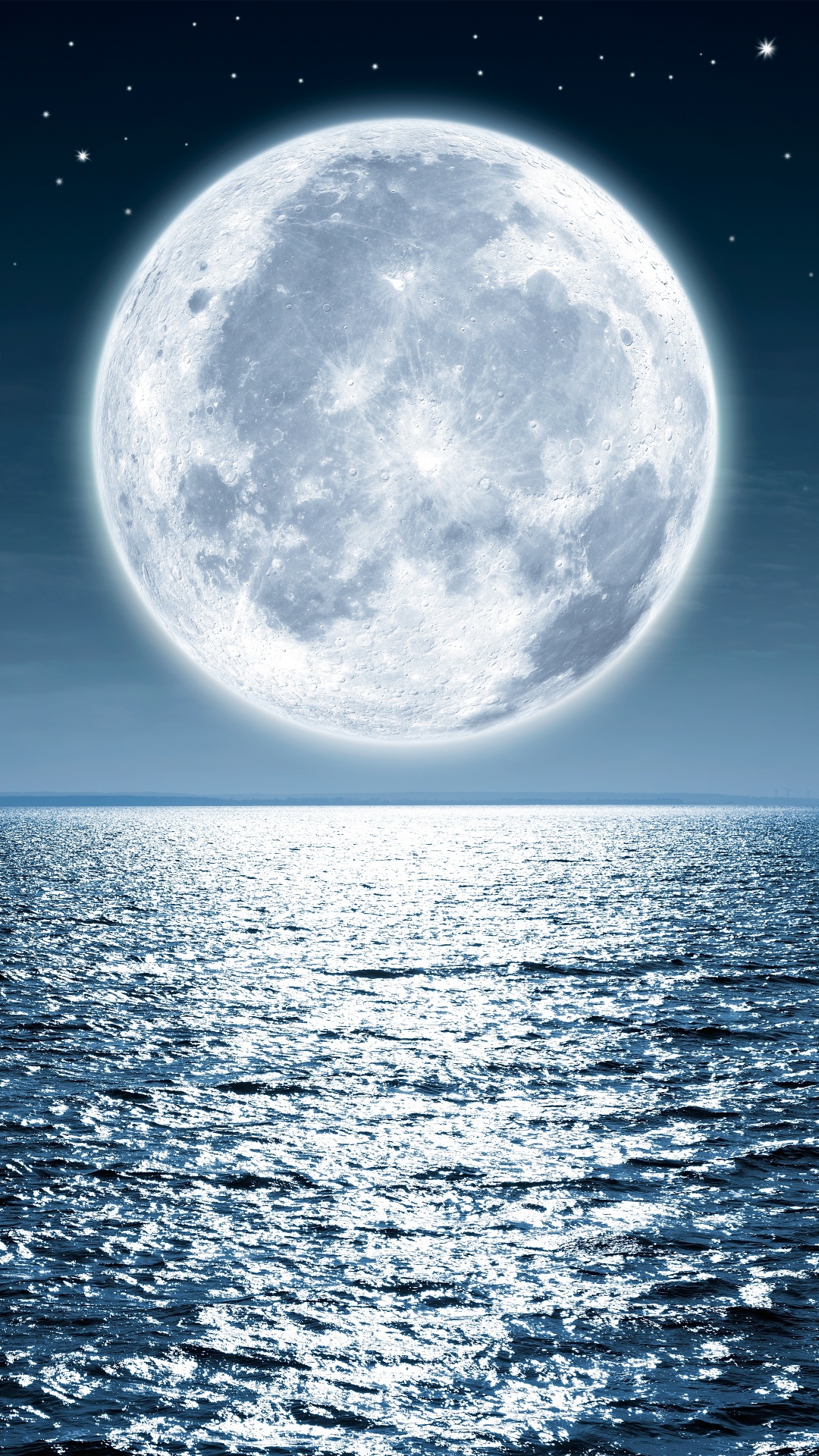 Luna, Luna Llena, Naturaleza, Luz, Ambiente. Wallpaper in 1080x1920 Resolution