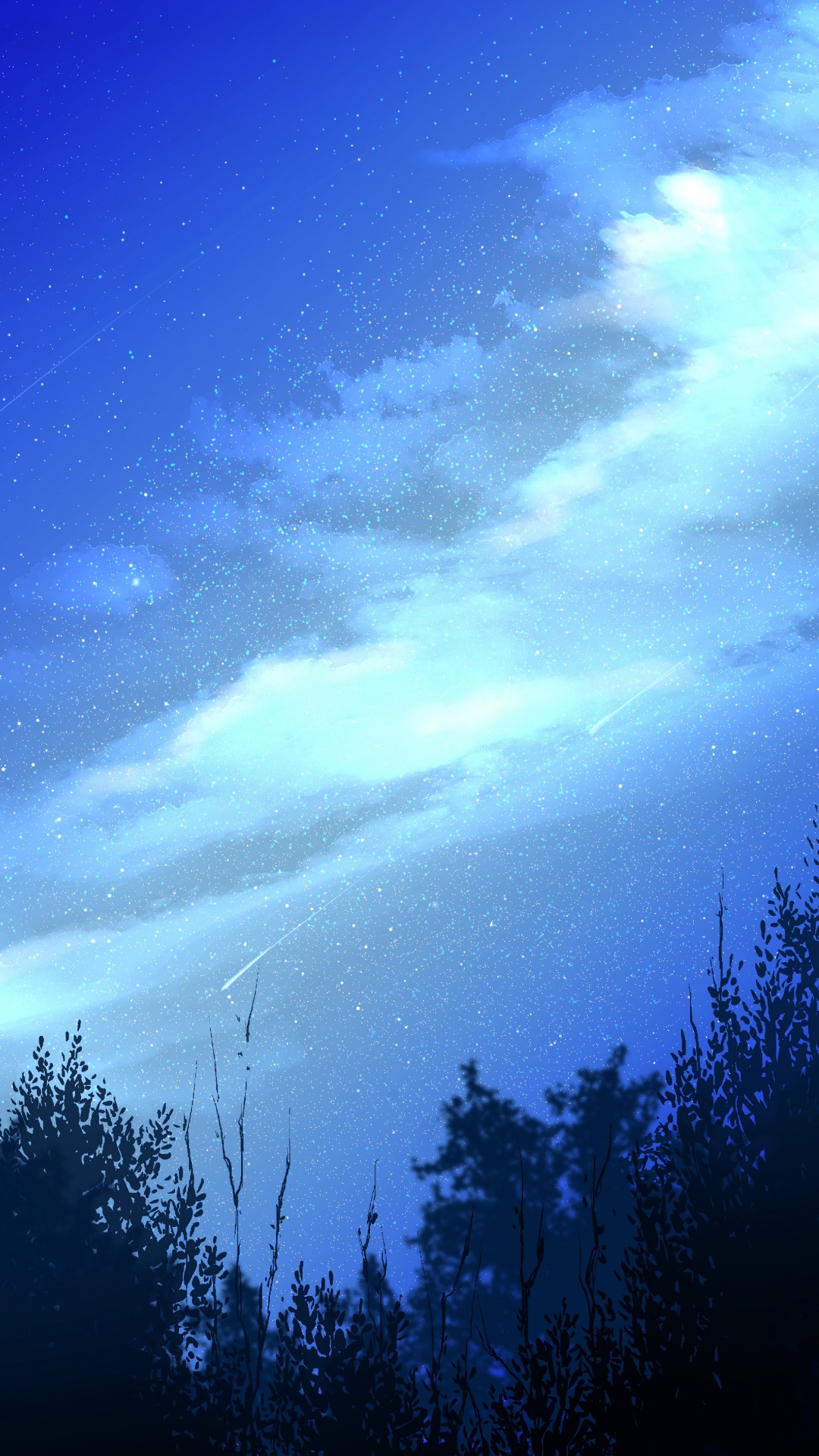 Night, Nature, Blue, Atmosphere, Light. Wallpaper in 1080x1920 Resolution