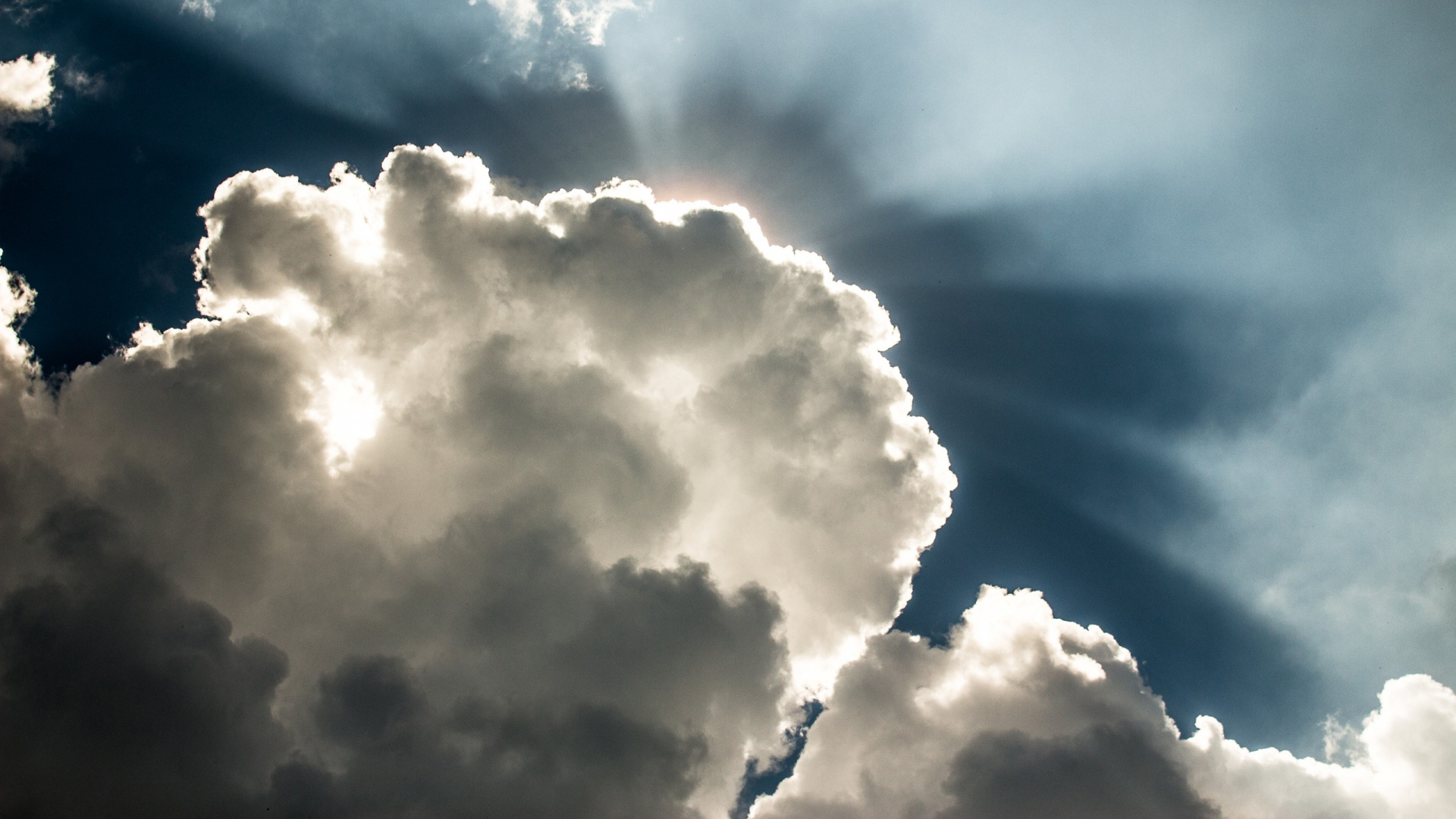 White Clouds and Blue Sky During Daytime. Wallpaper in 1920x1080 Resolution