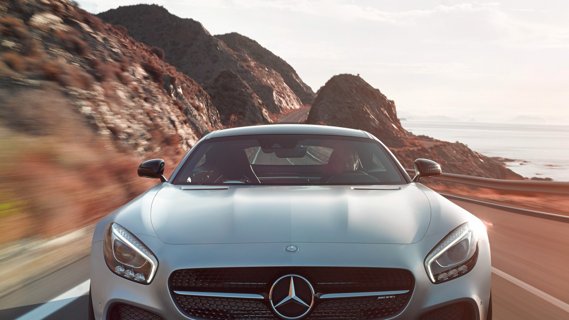 Silver Mercedes Benz Car on Brown Field During Daytime. Wallpaper in 1920x1080 Resolution