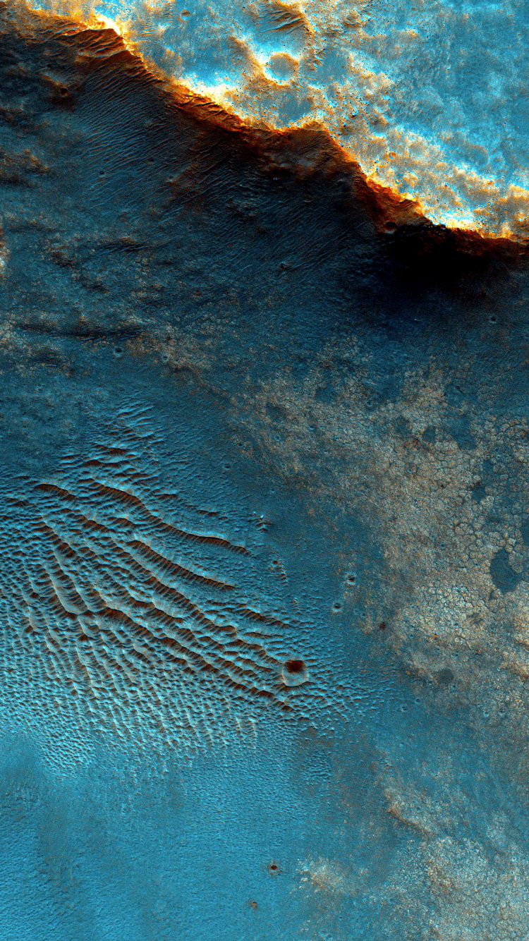 Mars Aerial, Nasa, Dune, Mars, Planet. Wallpaper in 750x1334 Resolution