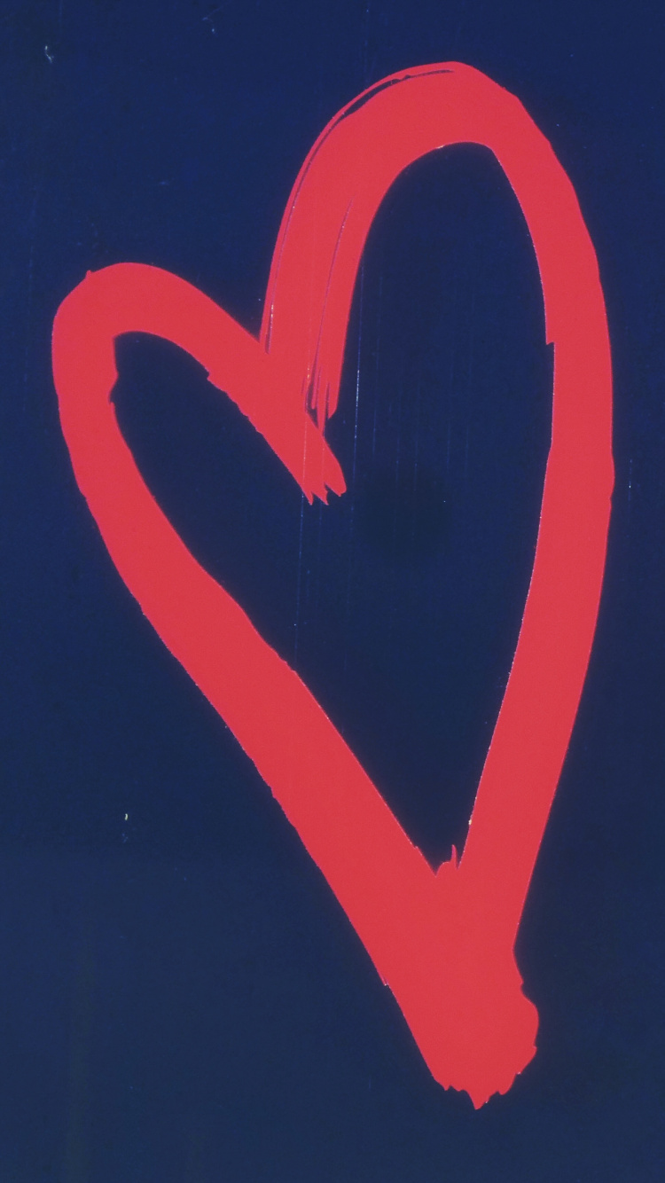 Heart, Electric Blue, Magenta, Logo, Symbol. Wallpaper in 750x1334 Resolution